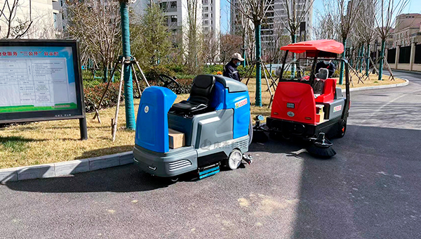 新小區使用慶杰掃地洗地機